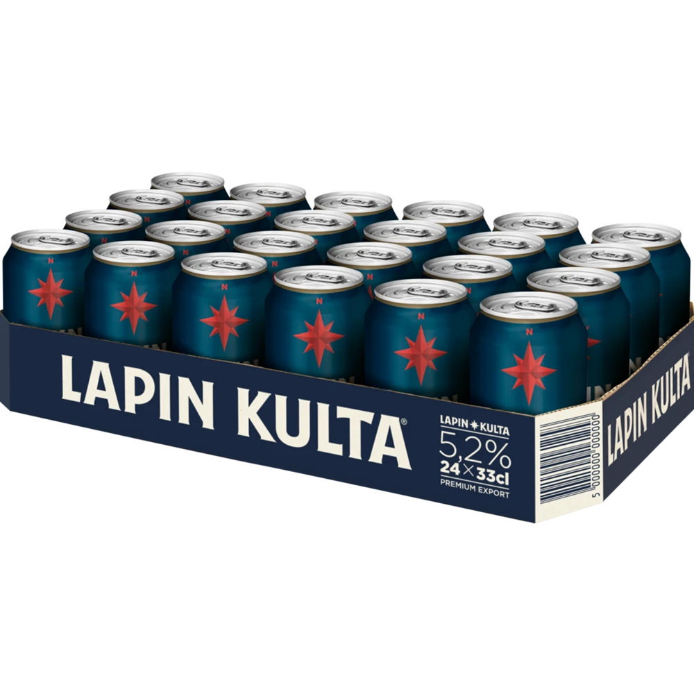 Lapin Kulta Export 5,2 % TRAY 24x 0,33L DS zzgl. DPG Pfand