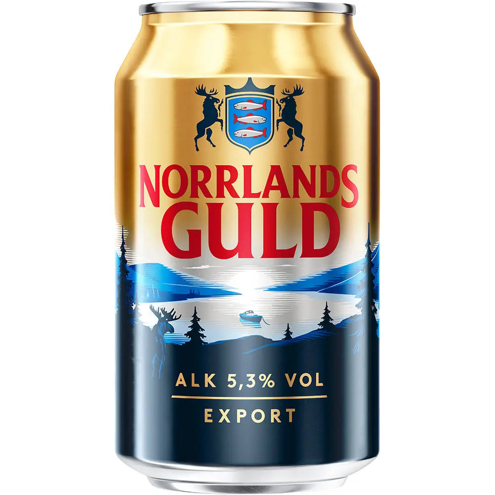 Norrlands Guld Export 5,3% 24x 0,33 ltr. zzgl. DPG Pfand - AllSpirits