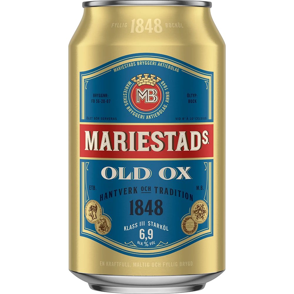 Mariestads Old Ox 6,9% 24x 0,33 ltr. zzgl. DPG Pfand