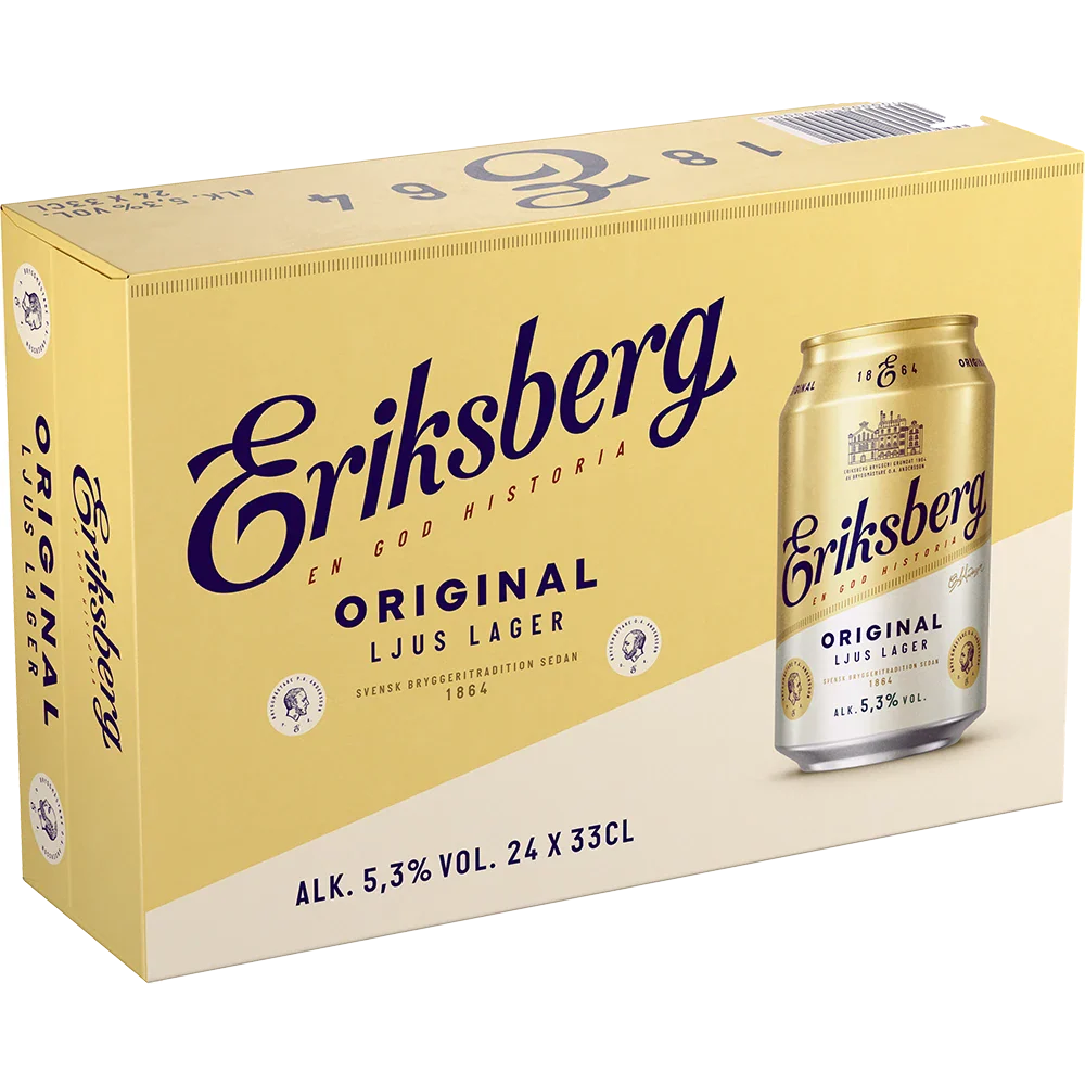 Eriksberg Lager 5,3% TRAY 24x 0,33L DS zzgl. DPG Pfand