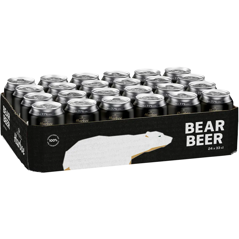 Harboe Bear Beer 7,7 % TRAY 24x 0,33L DS zzgl. DPG Pfand