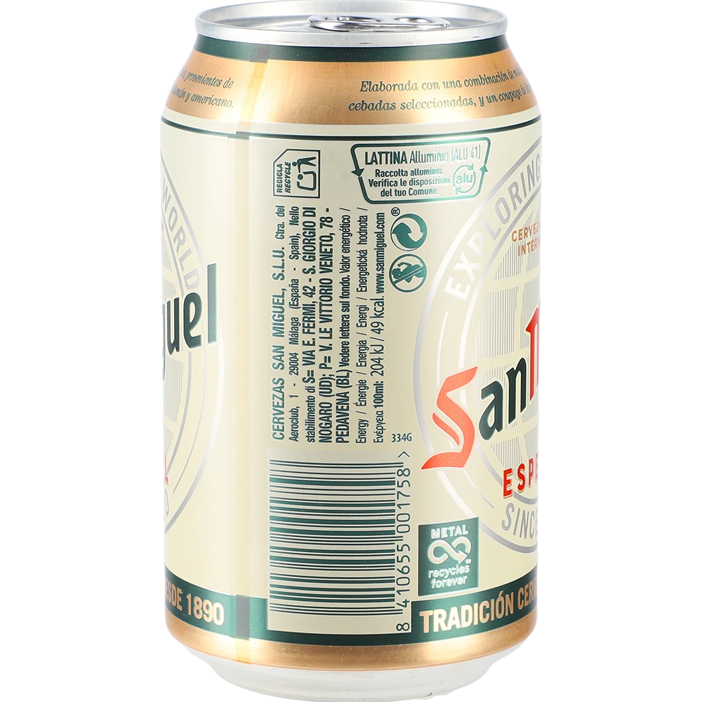 San Miguel Premium Lager 5,4 % TRAY 24x 0,33L DS zzgl. DPG Pfand