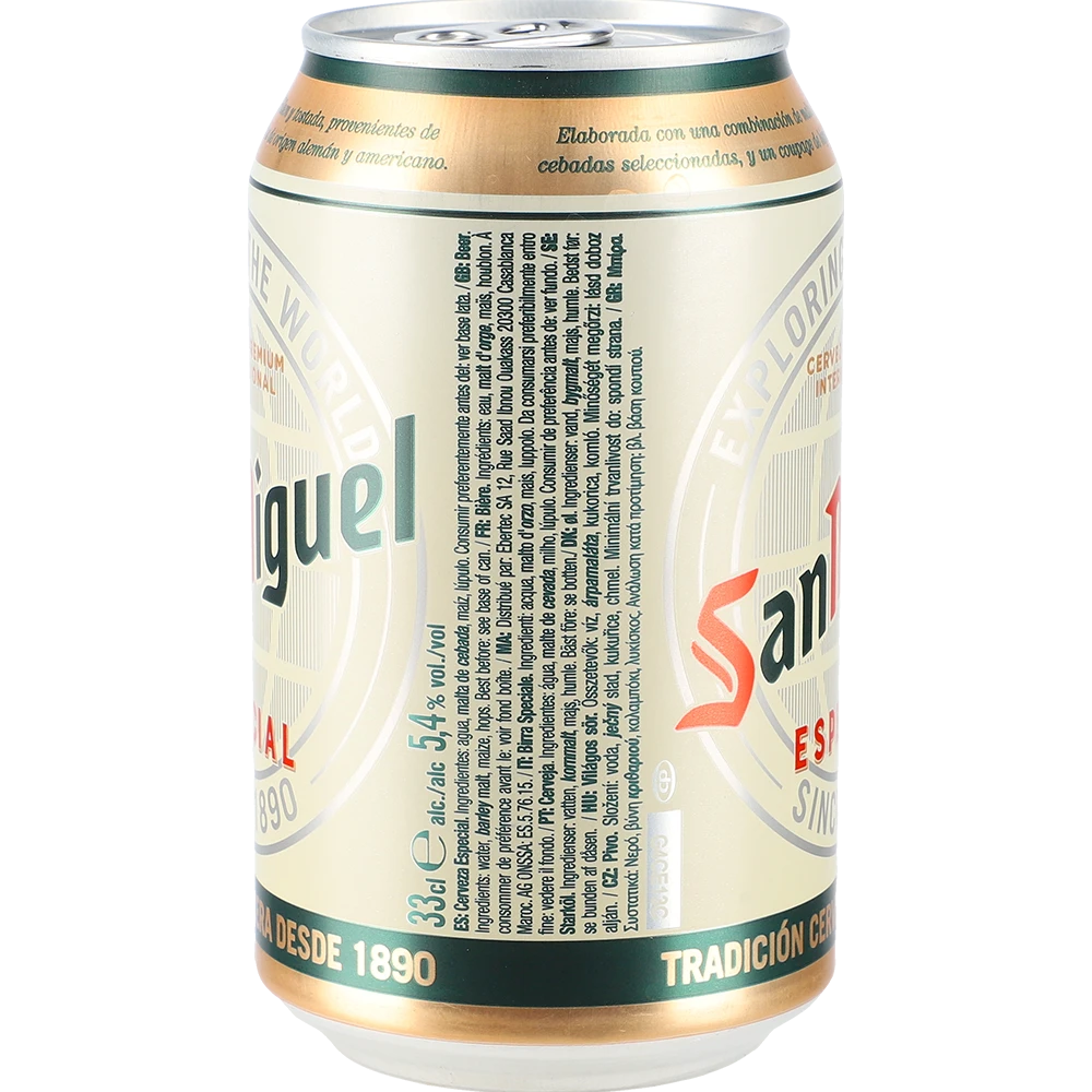 San Miguel Premium Lager 5,4 % TRAY 24x 0,33L DS zzgl. DPG Pfand
