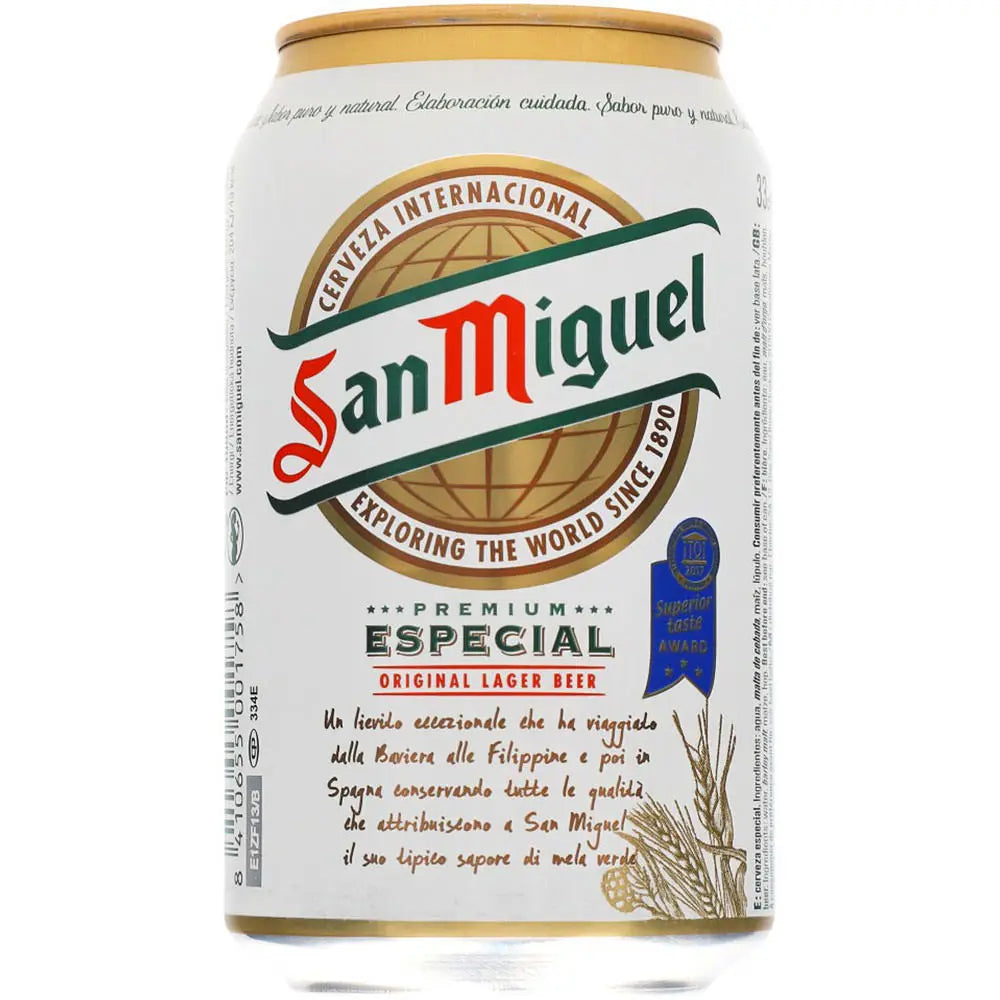 San Miguel Especial 5,4% 24x 0,33 ltr. zzgl. DPG Pfand - AllSpirits