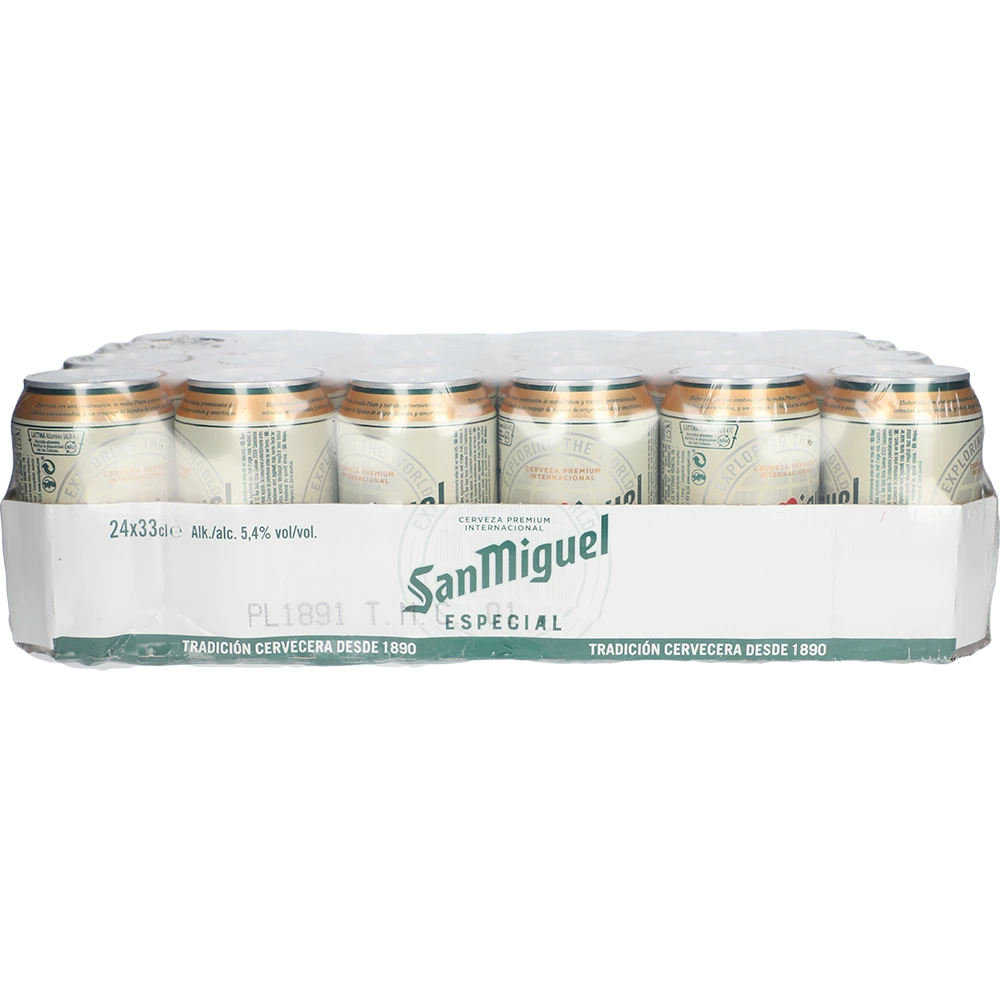 San Miguel Premium Lager 5,4 % TRAY 24x 0,33L DS zzgl. DPG Pfand