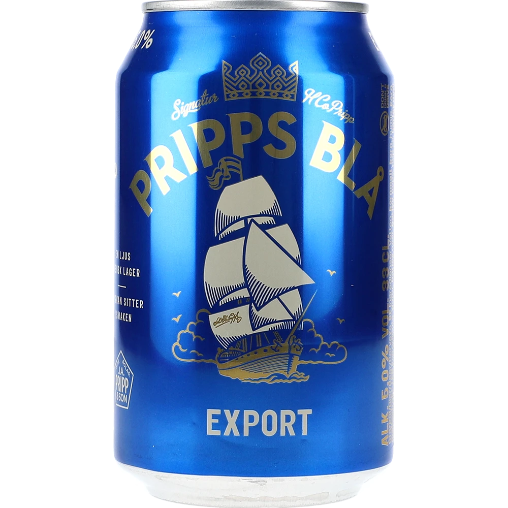 Pripps Blå Export 5 % TRAY 24x 0,33L DS zzgl. DPG Pfand
