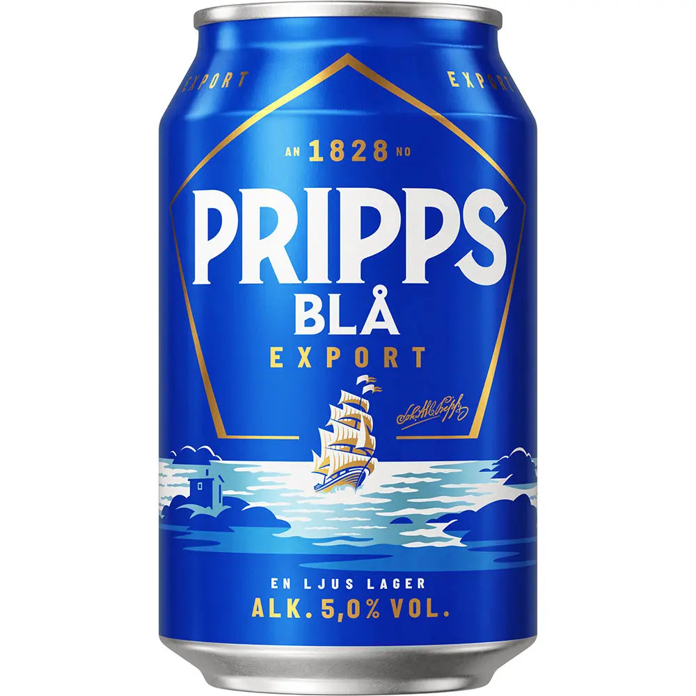 Pripps Bla Export 5% 24x 0,33 ltr. zzgl. DPG Pfand - AllSpirits