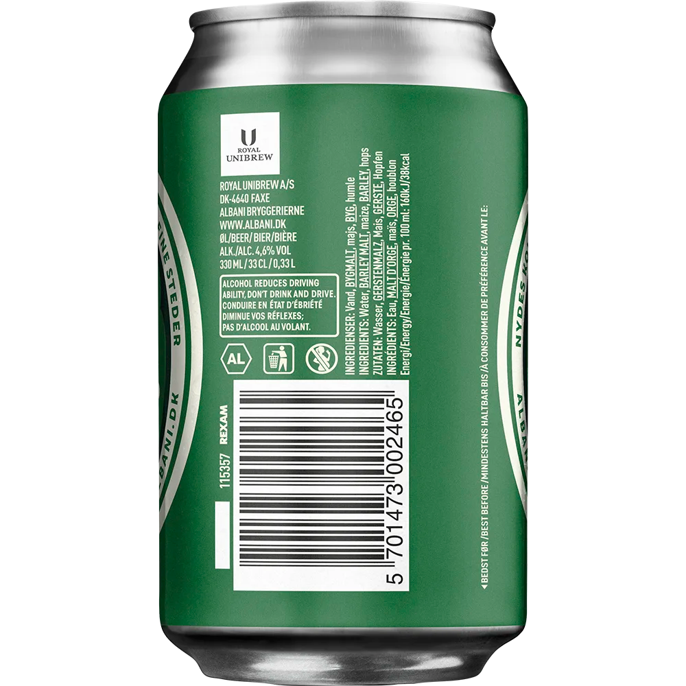 Odense Pils 4,6 % TRAY 24x 0,33L DS zzgl. DPG Pfand