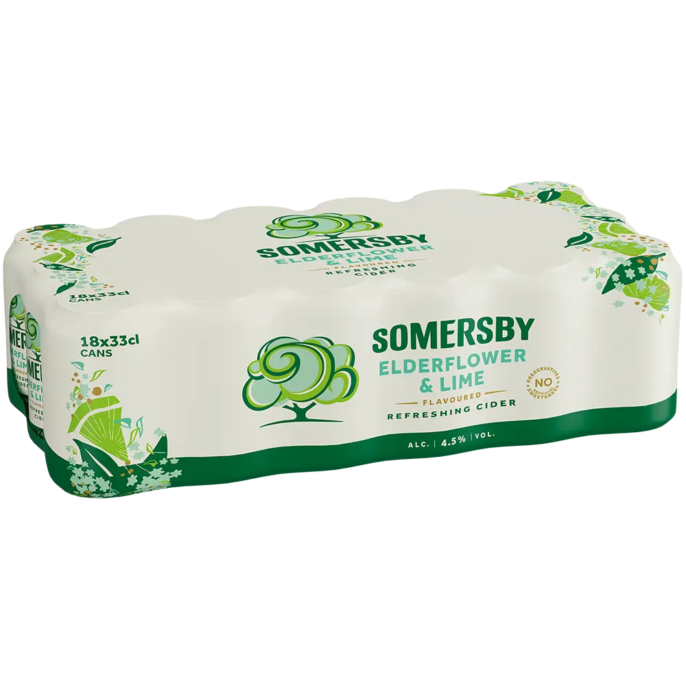 Somersby Elderflower Lime 4,5% 18x0,33L Dose zzgl. DPG Pfand