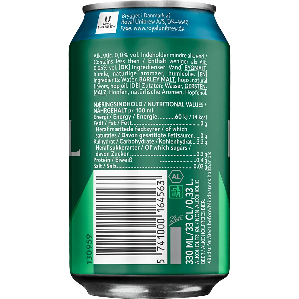 ROYAL Pilsner Alkoholfri 0,0% 24x0,33 ltr. zzgl. DPG Pfand