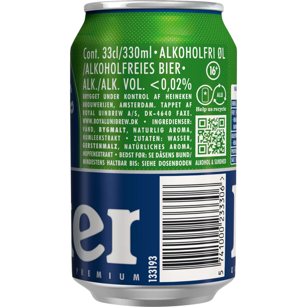 Heineken Premium Lager Alkoholfrei TRAY 24x 0,33L DS zzgl. DPG Pfand
