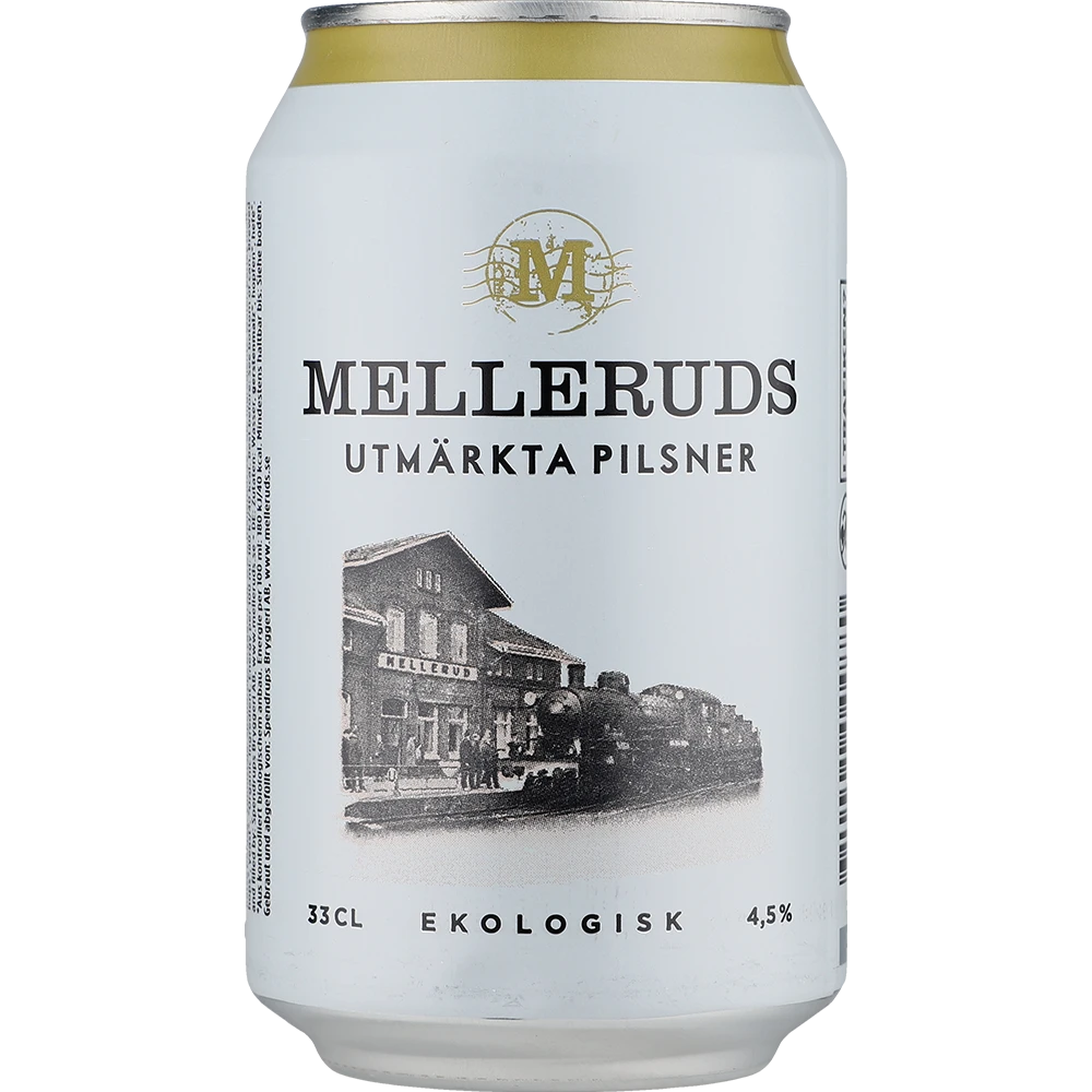 Melleruds Utmärkta Pilsner 4,5% 24x0,33 ltr. Ds. zzgl. DPG Pfand - AllSpirits