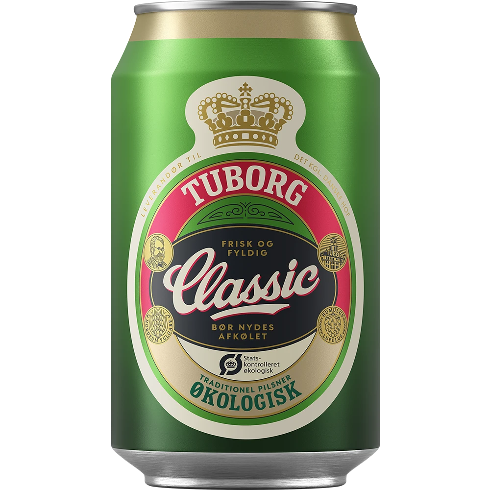 Tuborg Classic Økologisk 4,6% TRAY 24x 0,33L DS zzgl. DPG Pfand