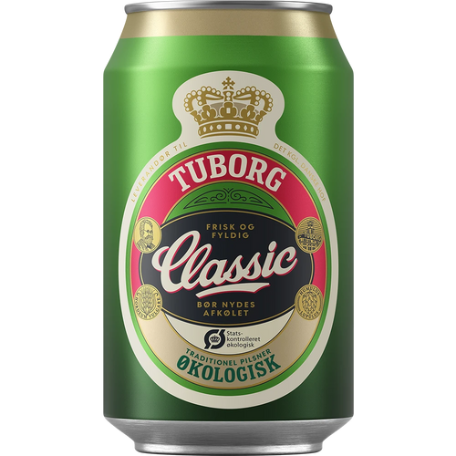 Tuborg Classic Økologisk 4,6% 24x0,33L Dose zzgl. DPG Pfand