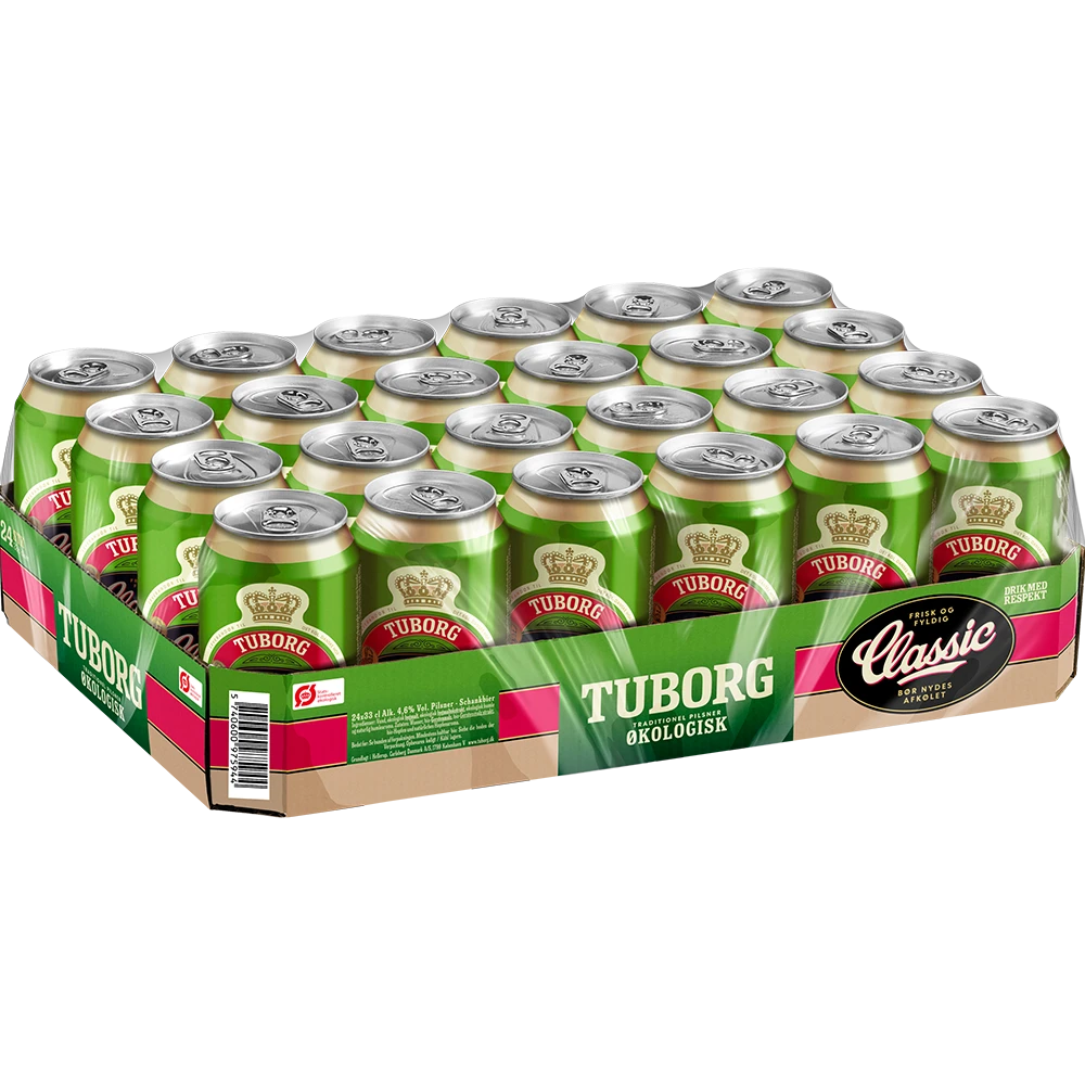 Tuborg Classic Økologisk 4,6% TRAY 24x 0,33L DS zzgl. DPG Pfand