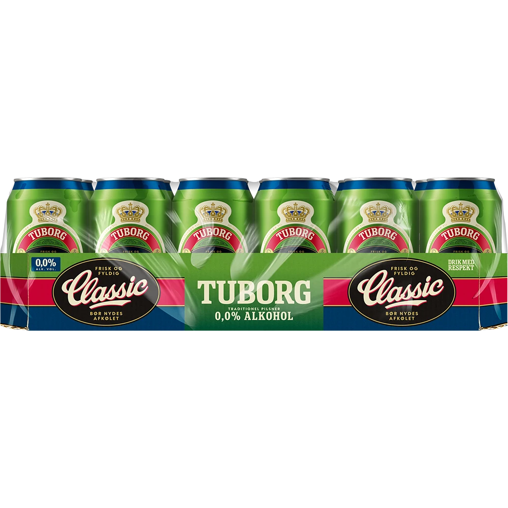 Tuborg Classic 0,0% Alkoholfrei 24x0,33 ltr. Ds. zzgl. DPG