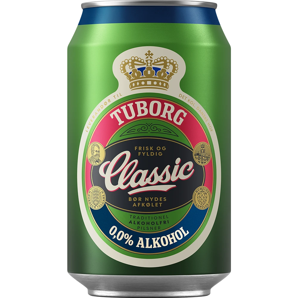 Tuborg Classic 0,0% Alkoholfrei 24x0,33 ltr. Ds. zzgl. DPG