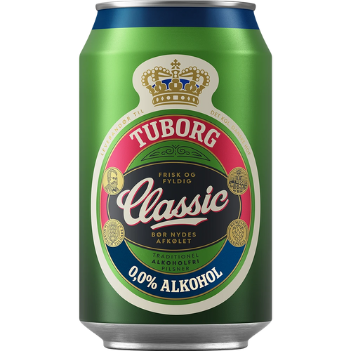 Tuborg Classic 0,0% Alkoholfrei 24x0,33L Dose zzgl. DPG