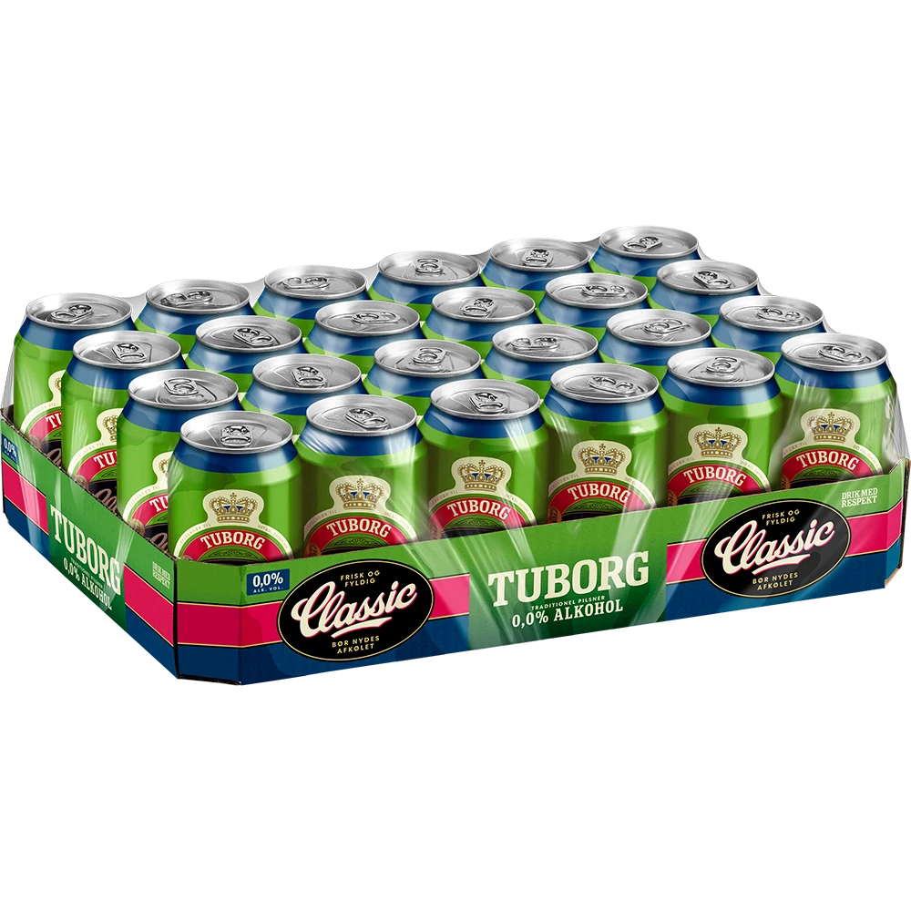 Tuborg Classic 0,0% Alkoholfrei 24x0,33 ltr. Ds. zzgl. DPG