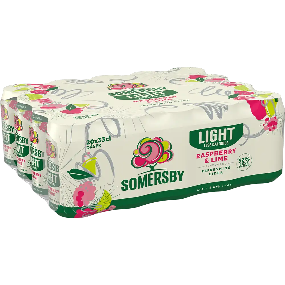 Somersby Rasberry-Lime Lite 4,0% TRAY 20x 0,33L DS zzgl. DPG Pfand