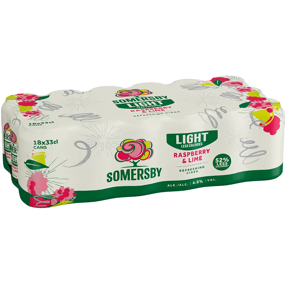 Somersby Rasberry-Lime Lite 4,0% 18x0,33L Dose zzgl. DPG Pfand
