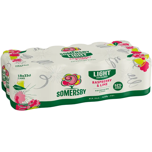 Somersby Rasberry-Lime Lite 4,0% 18x0,33L Dose zzgl. DPG Pfand