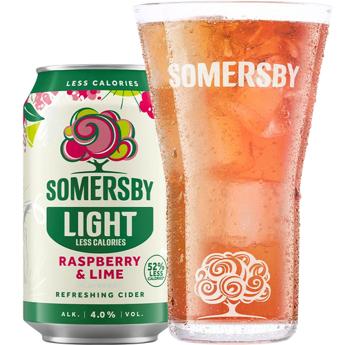 Somersby Rasberry-Lime Lite 4,0% TRAY 18x 0,33L DS zzgl. DPG Pfand