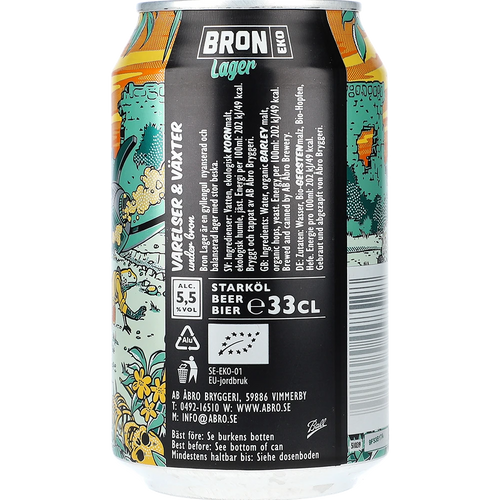 Åbro Bron Lager Ekologisk 5,5% TRAY 24 zzgl. DPG Pfand