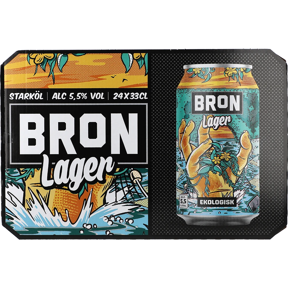 Åbro Bron Lager Ekologisk 5,5% TRAY 24 zzgl. DPG Pfand