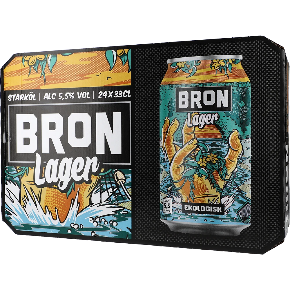 Åbro Bron Lager Ekologisk 5,5% TRAY 24 zzgl. DPG Pfand