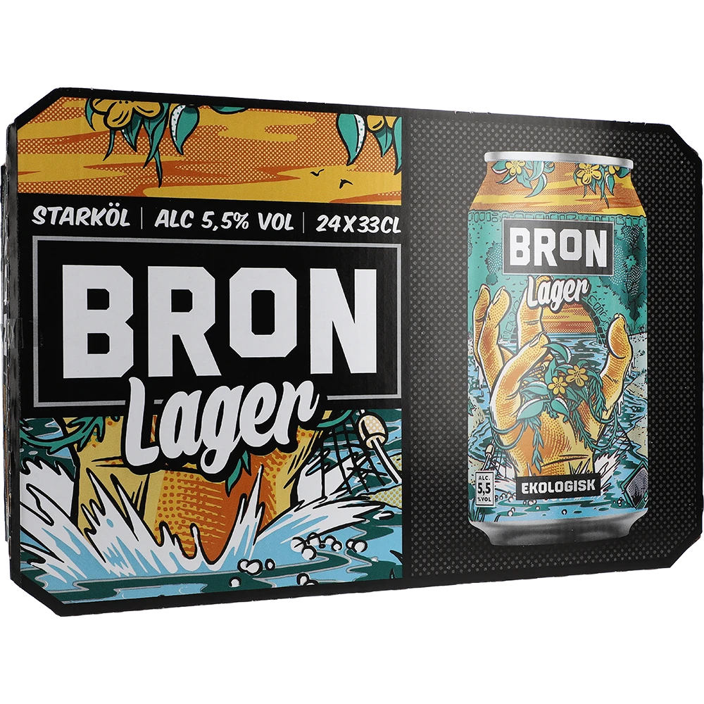 Åbro Bron Lager Ekologisk 5,5% TRAY 24 zzgl. DPG Pfand