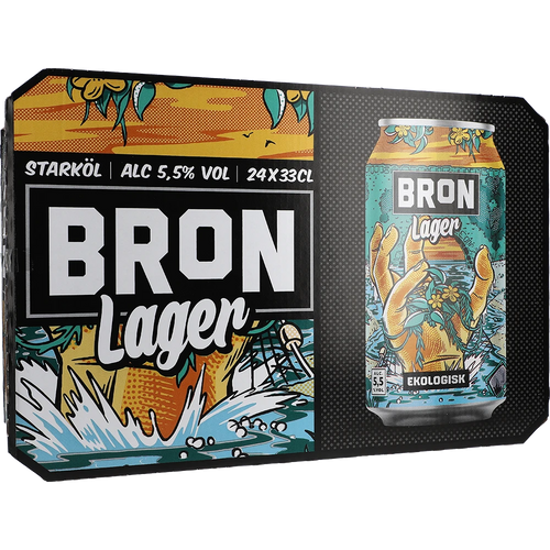 Åbro Bron Lager Ekologisk 5,5% 24x0,33L Dose zzgl. DPG Pfand