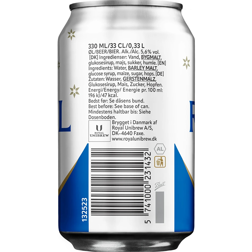 Royal X-Mas 5,6% 18x0,33L Dose zzgl. DPG Pfand