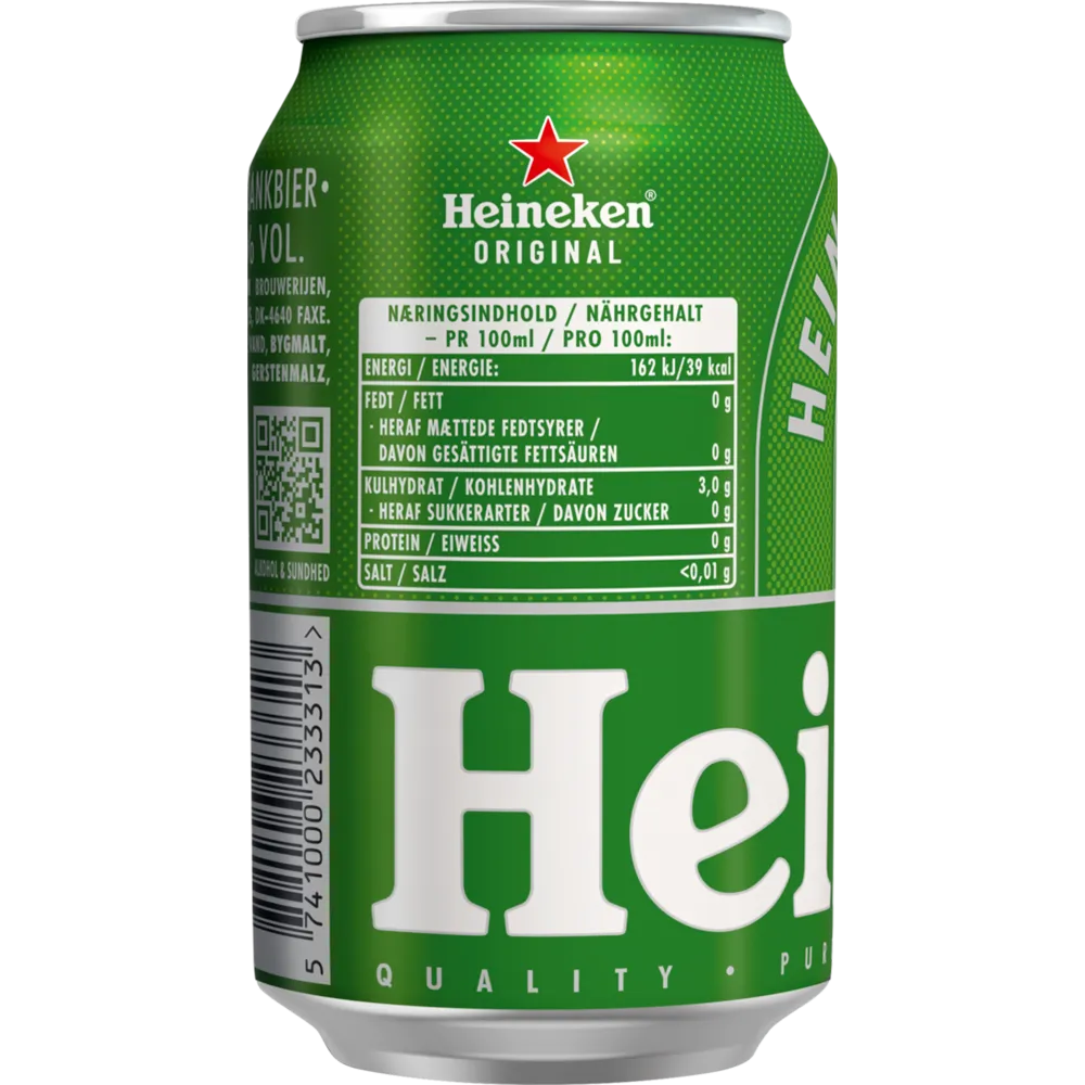Heineken Original 4,6% TRAY 24x 0,33L DS zzgl. DPG Pfand