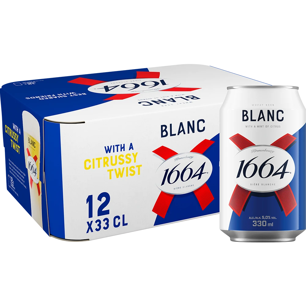 Kronenbourg 1664 Blanc TRAY 12x0,33L DS zzgl. DPG