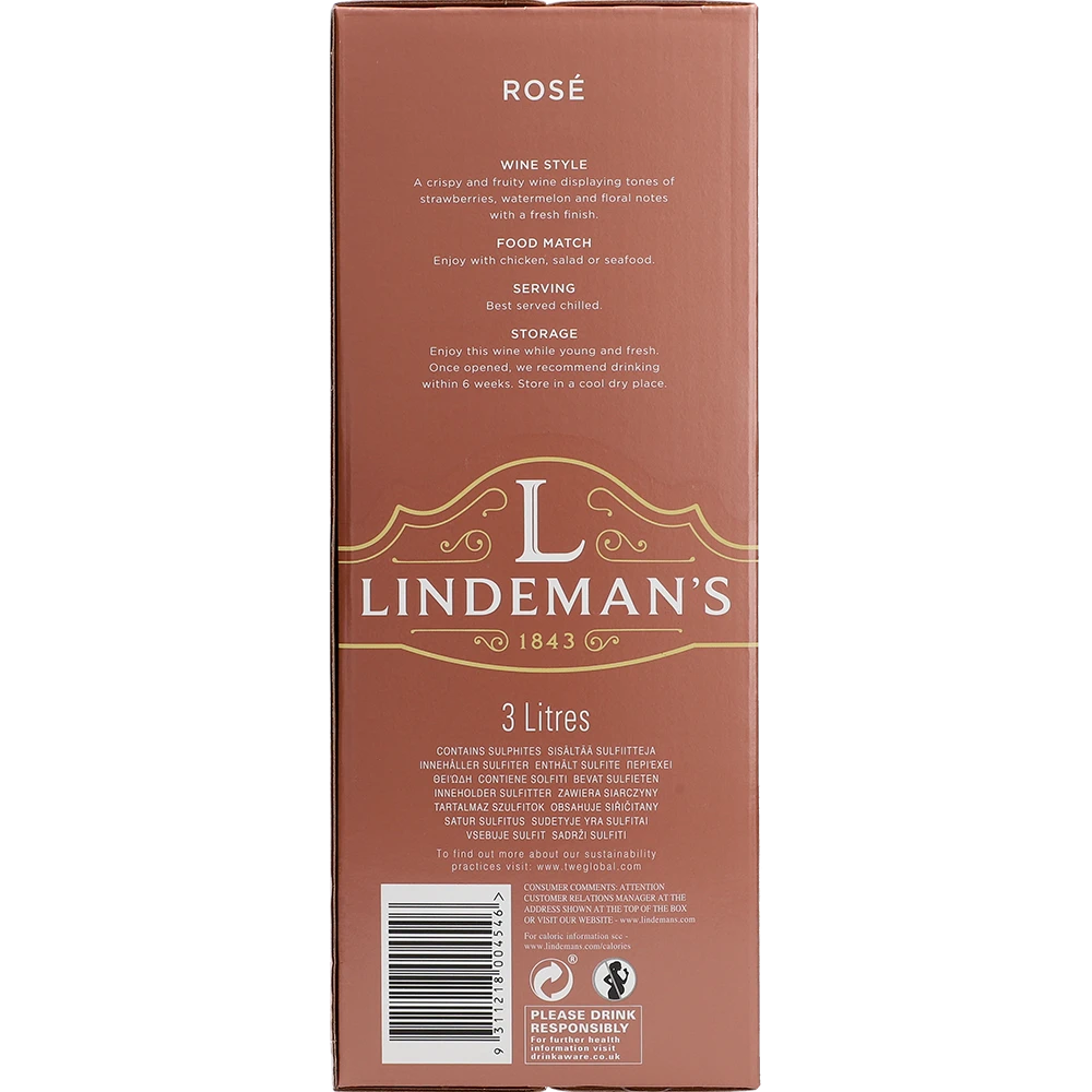 Lindeman's Rosé 11 % 3L BIB