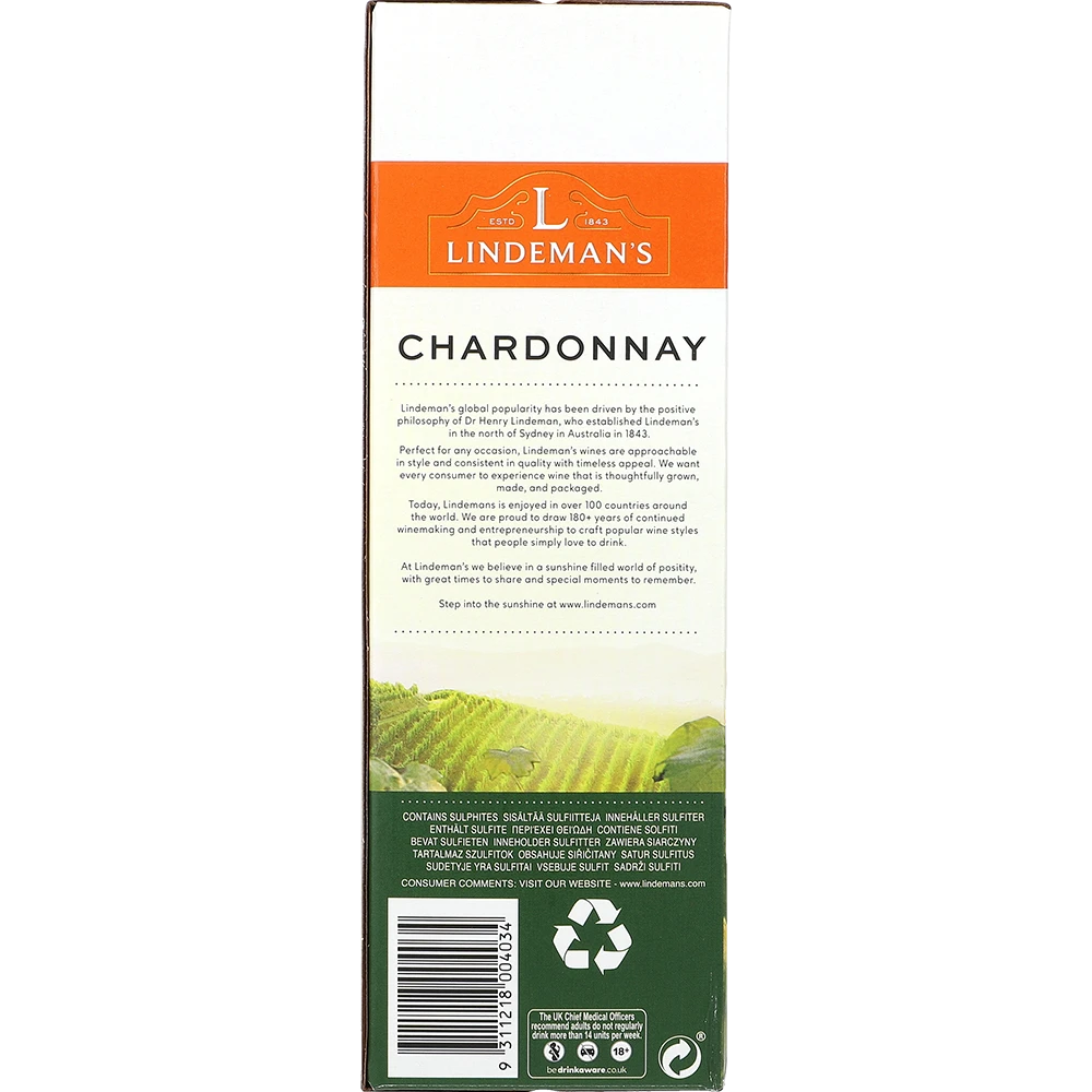 Lindeman's Chardonnay 13 % 3L BIB