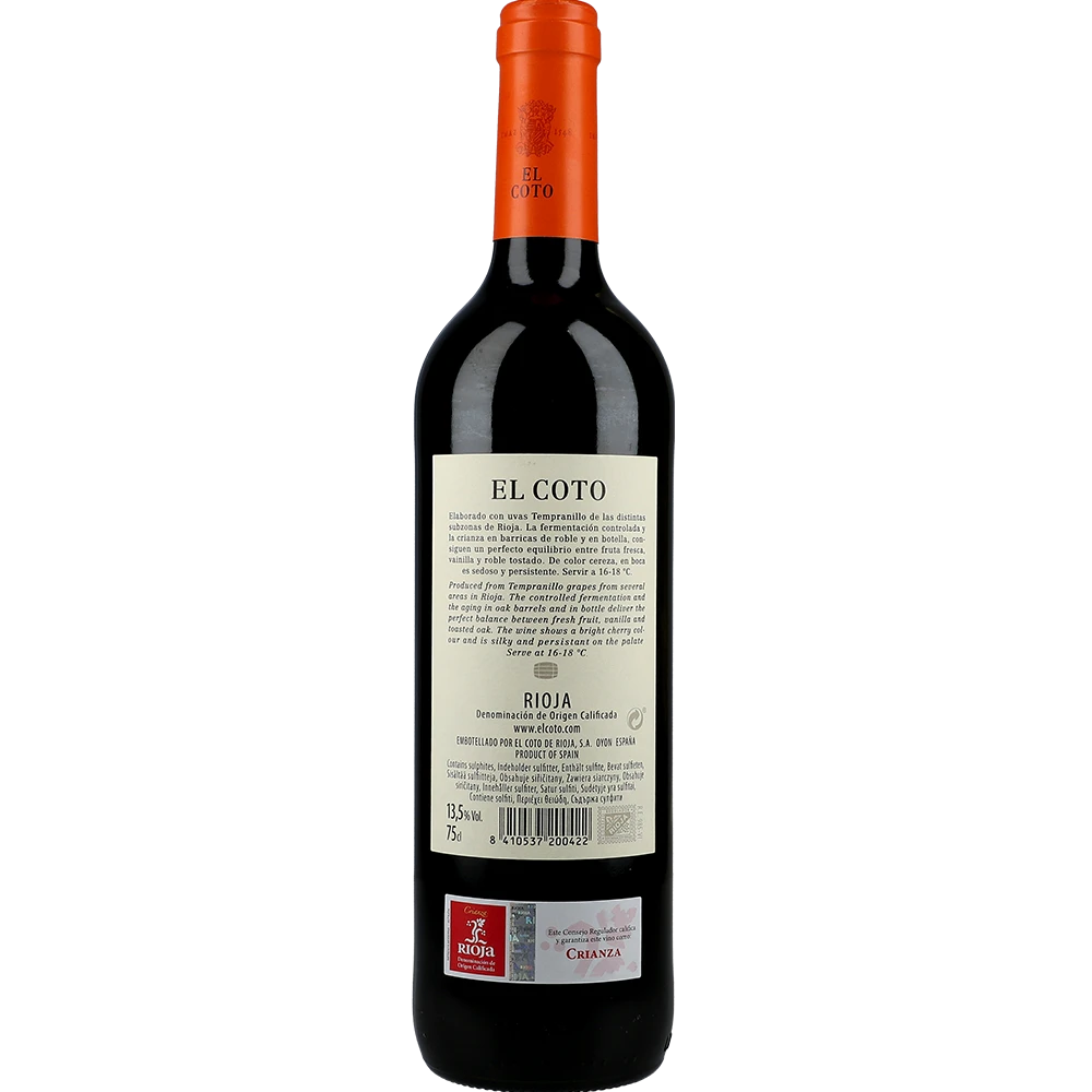 El Coto Crianza 13 % 0,75L FL