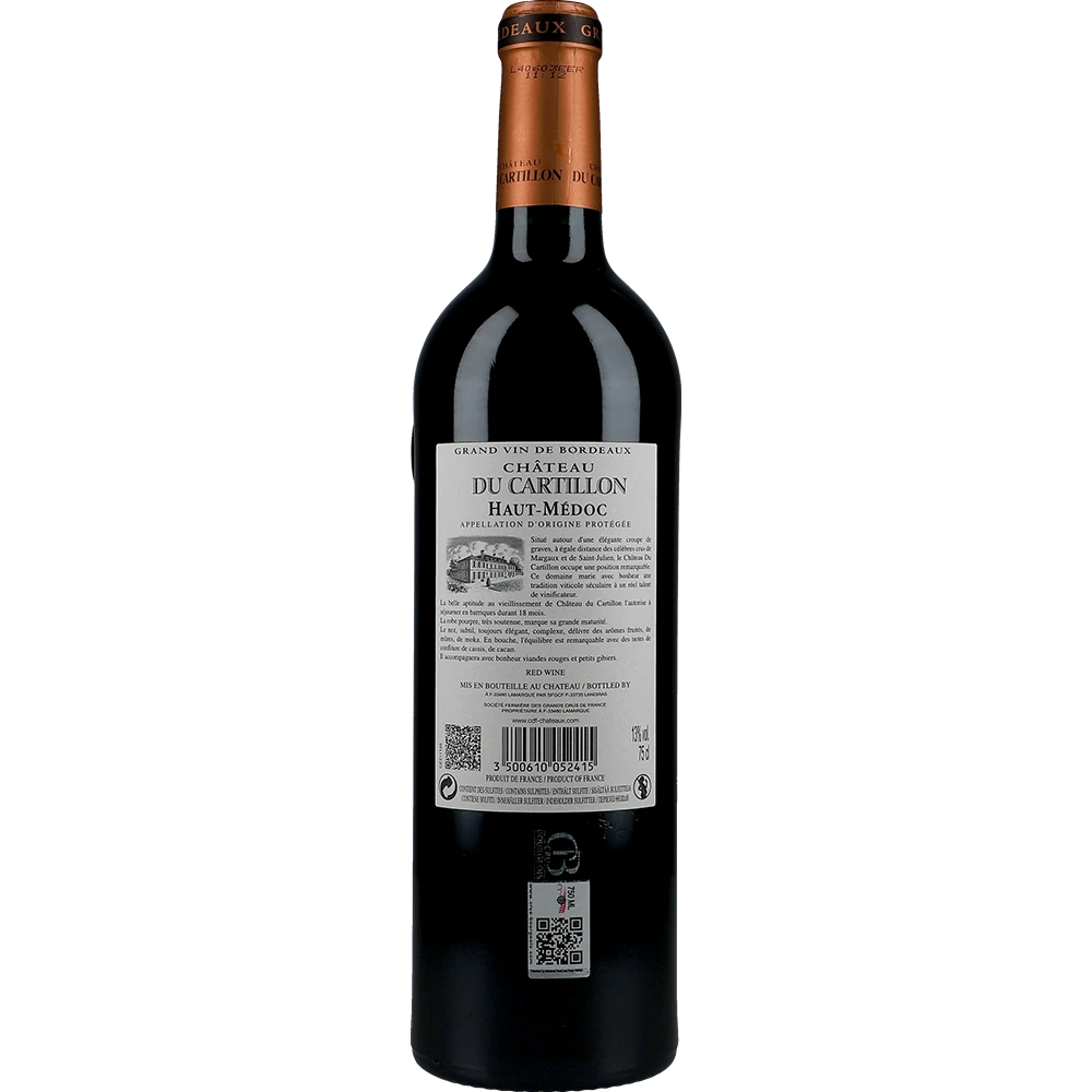 Château du Cartillon Cru Bourgeois Supérieur Haut-Médoc 12.5 % 0,75L FL
