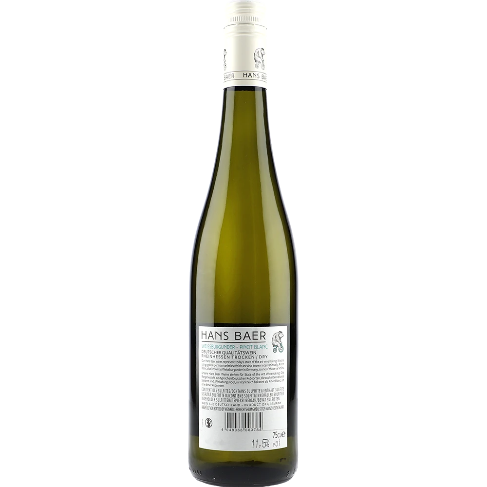 Hans Baer Weissburgunder 11% 0,75L FL