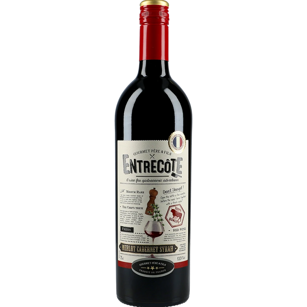 Entrecôte Merlot Cabernet Sauvignon 14 % 0,75L FL