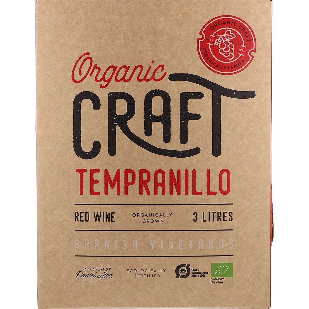 Organic Craft Tempranillo 13.5 % 3L BIB