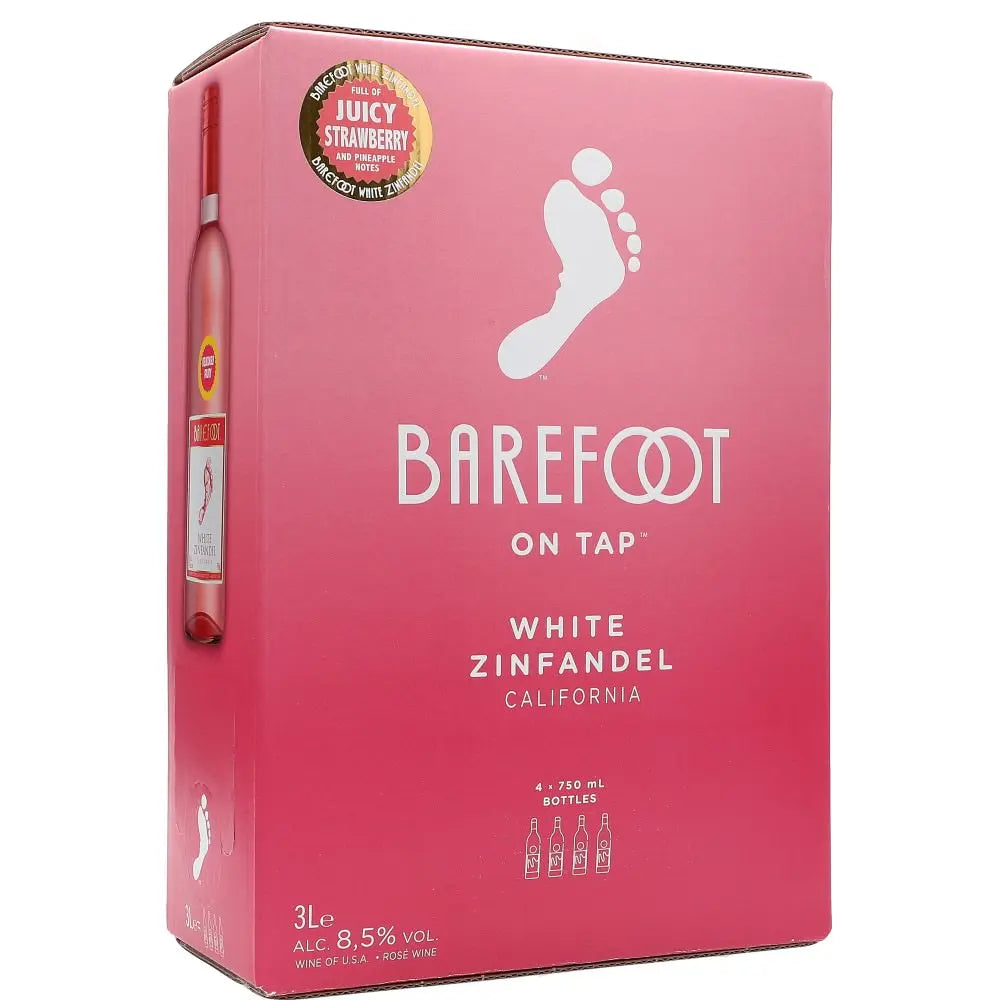 Barefoot White Zinfandel 8,5% 3 ltr. - AllSpirits
