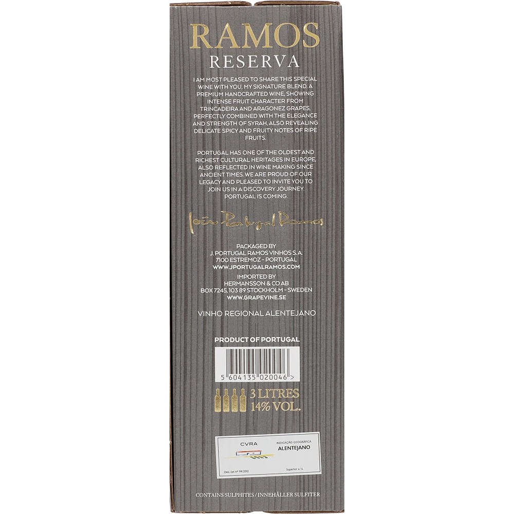 Ramos Reserva 13,5 % 3L BIB