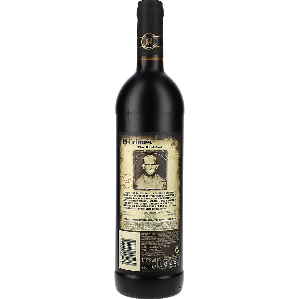 19 Crimes The Banished Dark Red 13.5 % 0,75L FL