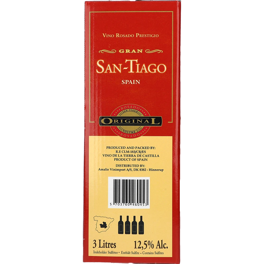 San Tiago Rosado 13 % 3L BIB