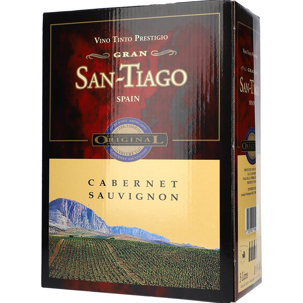 San Tiago Cabernet Sauvignon 13.5 % 3L BIB