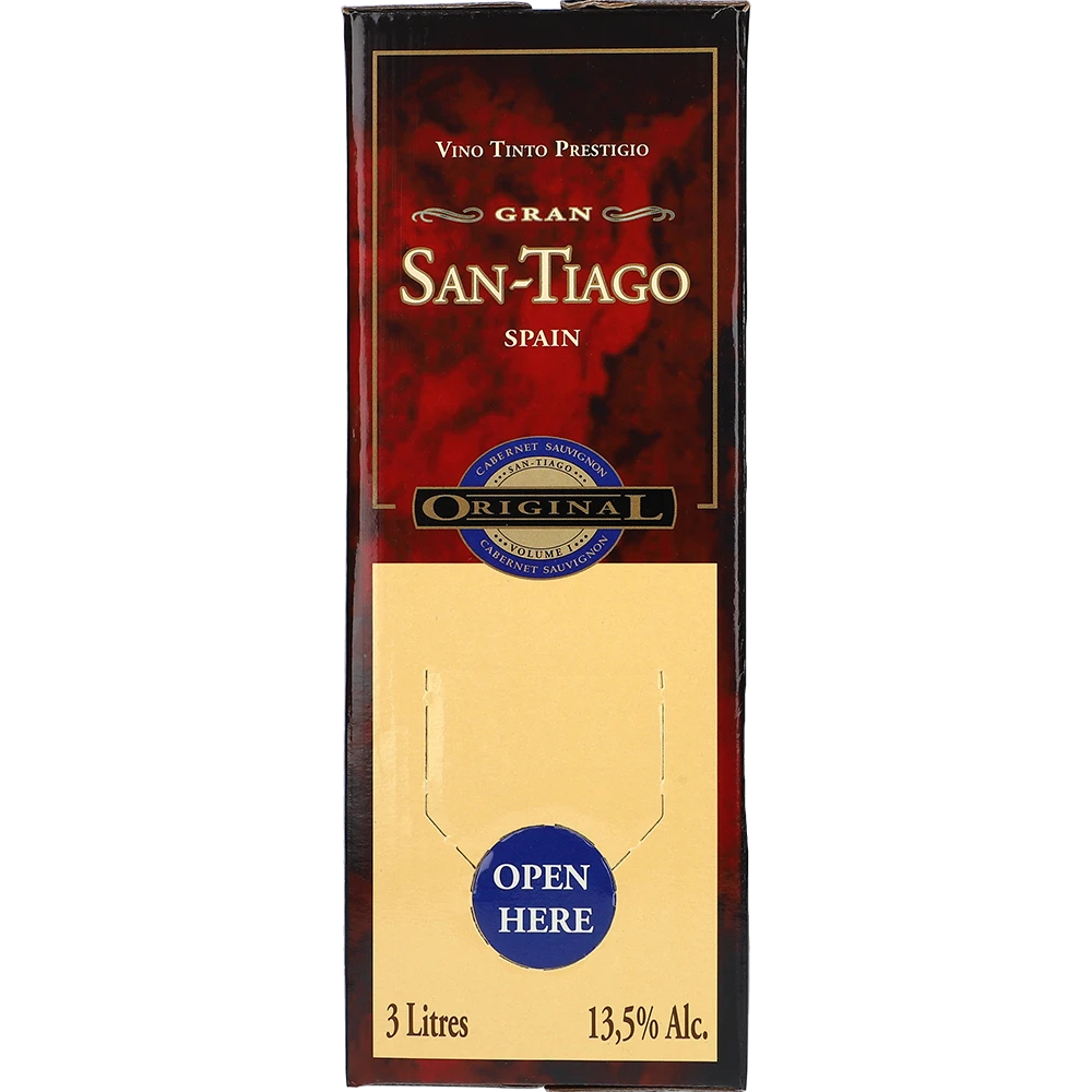 San Tiago Cabernet Sauvignon 13.5 % 3L BIB