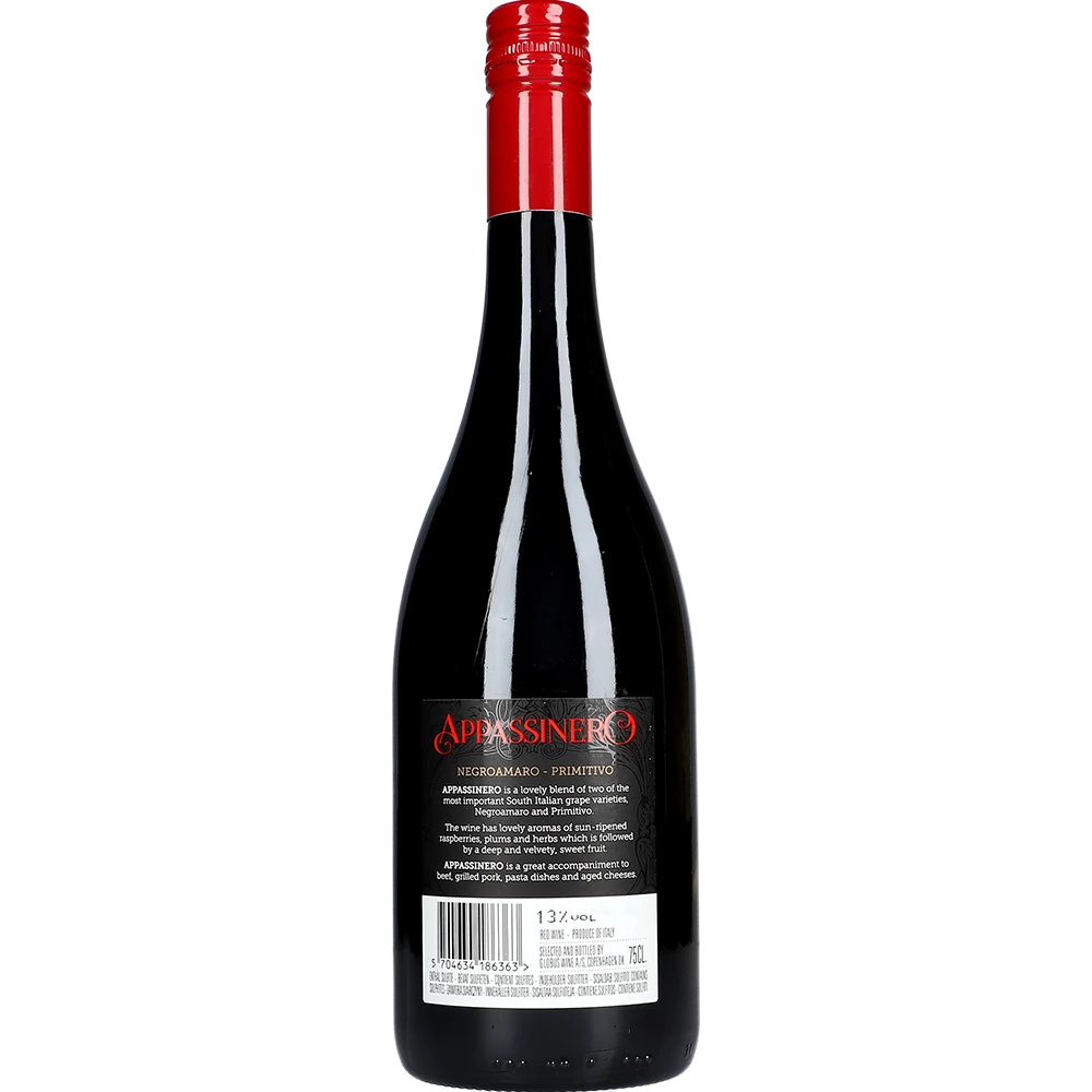 Appassinero Negroamaro Primitivo 13 % 0,75L FL