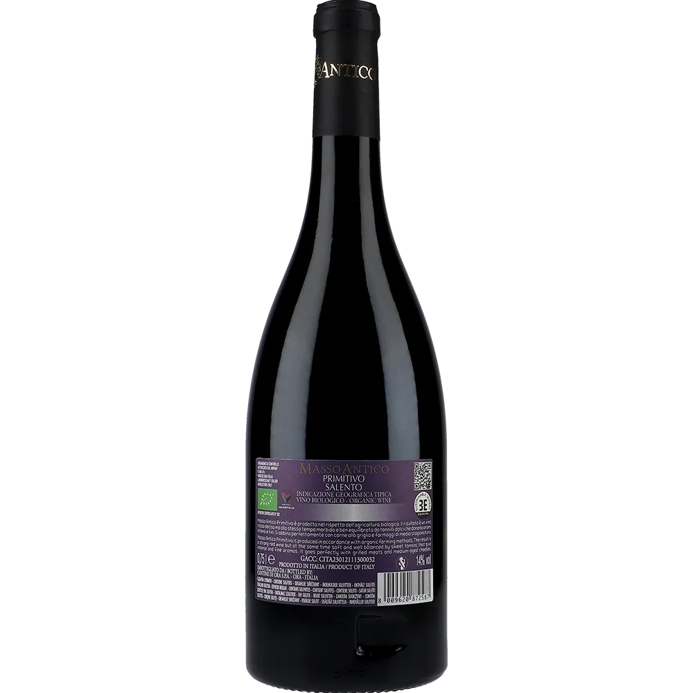 Masso Antico Primitivo Bio 14 % 0,75L FL